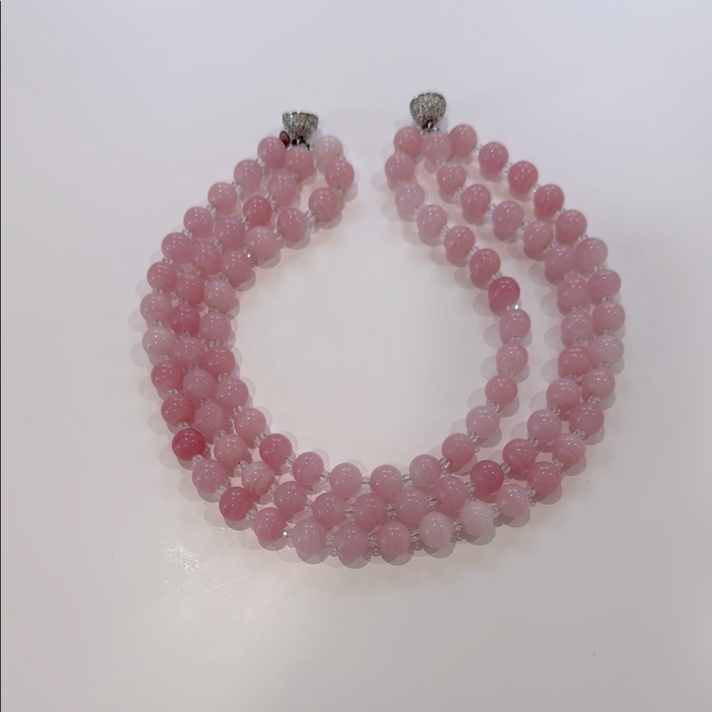 KEP Designs Pink Beaded Necklace